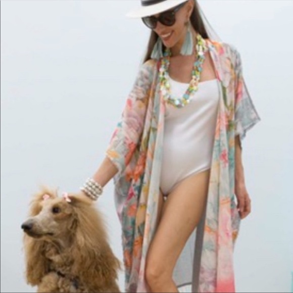 kaftan cotton modal free size cover up - Picture 2 of 4